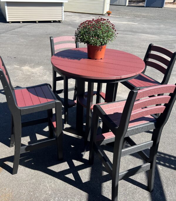 Amish High Top Bar and Chairs