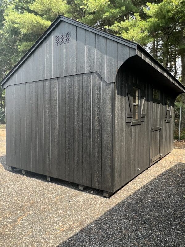 10 x 16 Dura-Temp All Black Quaker Shed