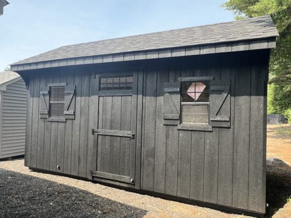 10 x 16 Dura-Temp All Black Quaker Shed - Image 2