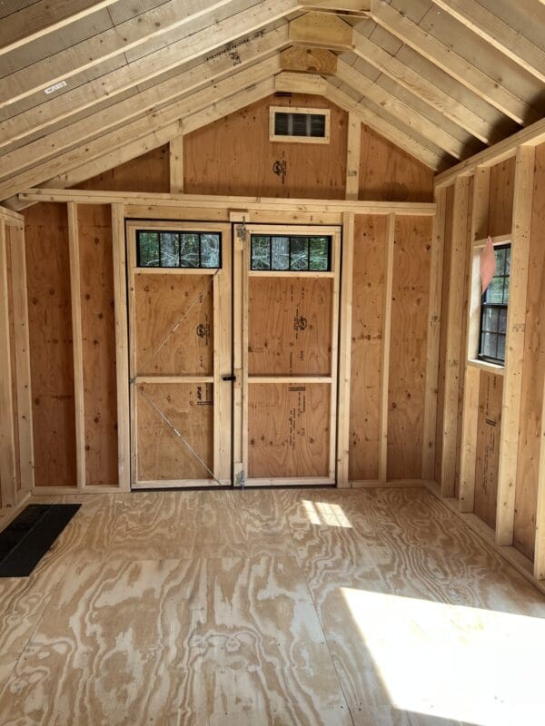 10 x 16 Dura-Temp All Black Quaker Shed - Image 4