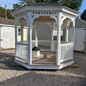 10x10 White Vinyl Gazebo