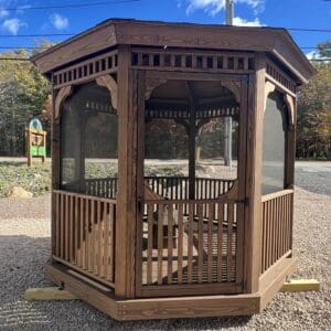 10x10 Oxford Brown Gazebo